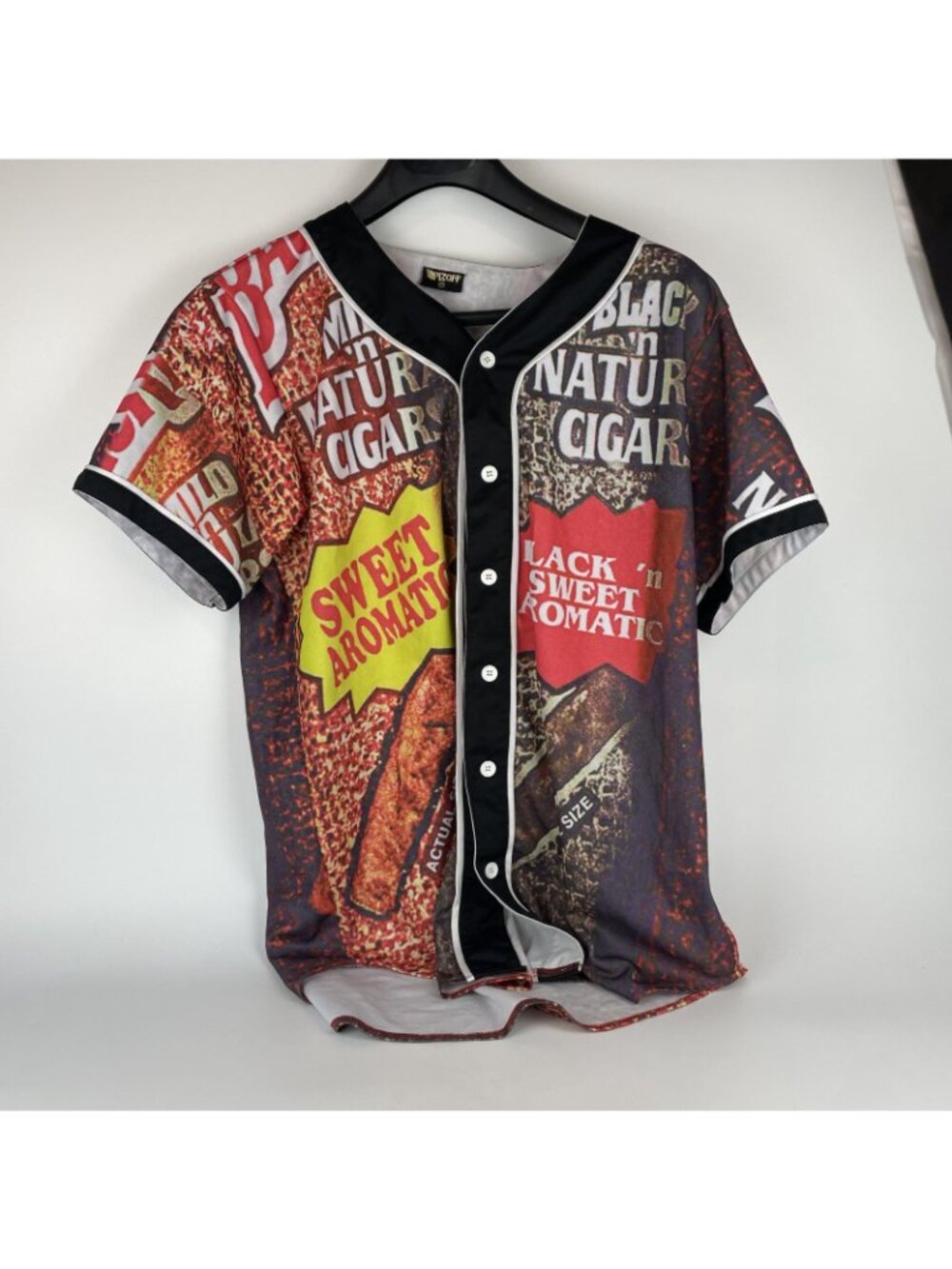 Pizoff Cigar Graphic Baseball Jerseys XXL – Lot of 2 Streetwear Button-Up Shirts - Picture 8 of 12